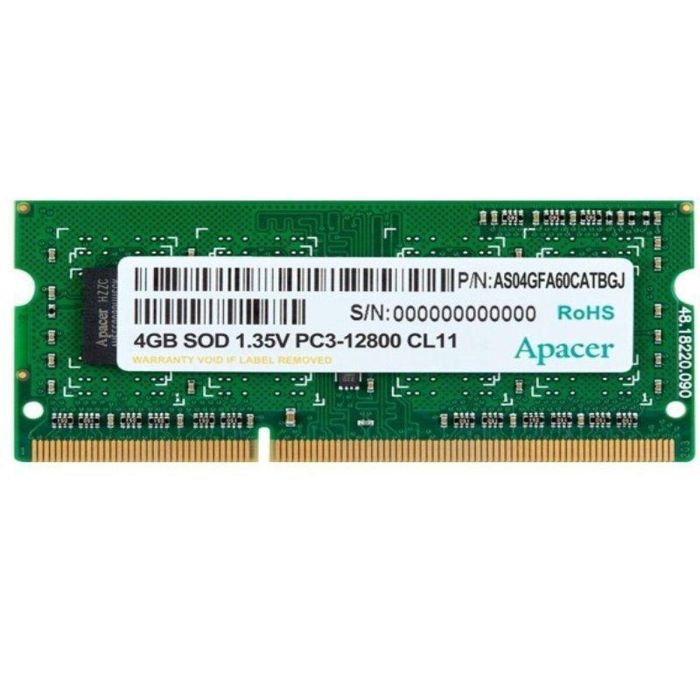 Memoria RAM Apacer DV.04G2K.KAM 4 GB 1600 mHz CL11 Memoria RAM Apacer DV.04G2K.KAM 4 GB 1600 mHz CL11