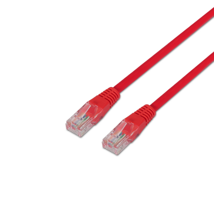 Aisens A133-0188 Cable de Red Latiguillo RJ45 Cat.5e UTP AWG24 1 metro Rojo 10/100 Mbit/s