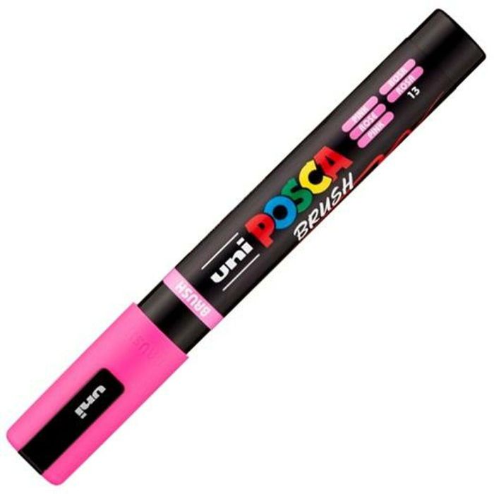 Marcador BRUSH POSCA PC-5BR Rosa (6 Unidades) 1