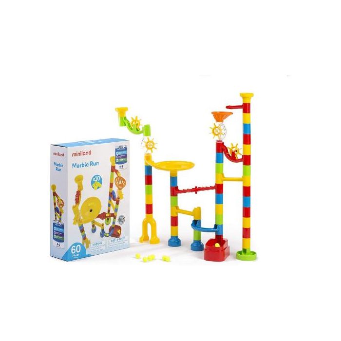 Miniland MARBLE RUN 60 PCS. 94116 - Circuito de bolas para niños a partir de 3 años 0 Miniland MARBLE RUN 60 PCS. 94116 - Circuito de bolas para niños a partir de 3 años 0