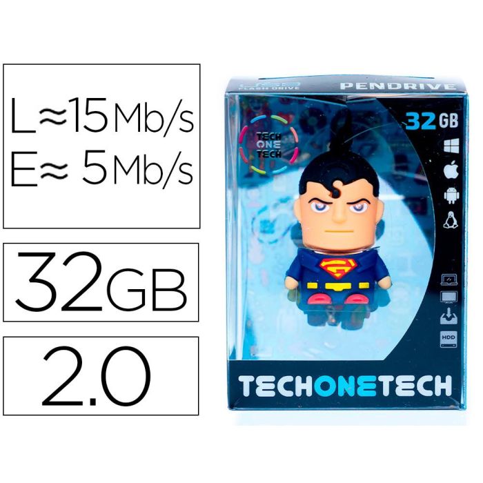 Memoria Usb Tech On Tech Super S 32 grb