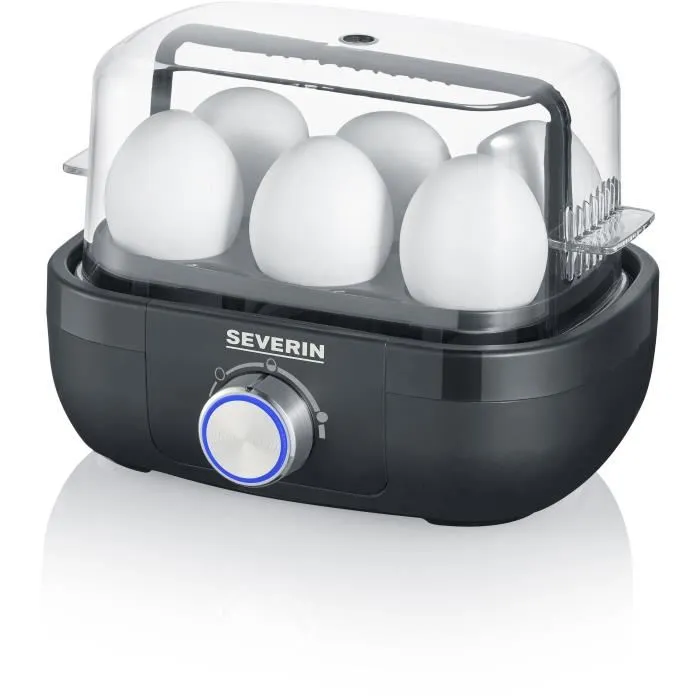 Severin EK3166 Cocedor de huevos, 1 a 6 huevos, 420 W, Negro 0 Severin EK3166 Cocedor de huevos, 1 a 6 huevos, 420 W, Negro 0