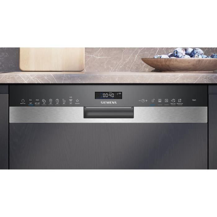 SIEMENS SN55ES11CE iQ500 lavavajillas integrable - 14 cubiertos - Inducción - L60cm - 42dB - Clase B - Metálico 2 SIEMENS SN55ES11CE iQ500 lavavajillas integrable - 14 cubiertos - Inducción - L60cm - 42dB - Clase B - Metálico 2