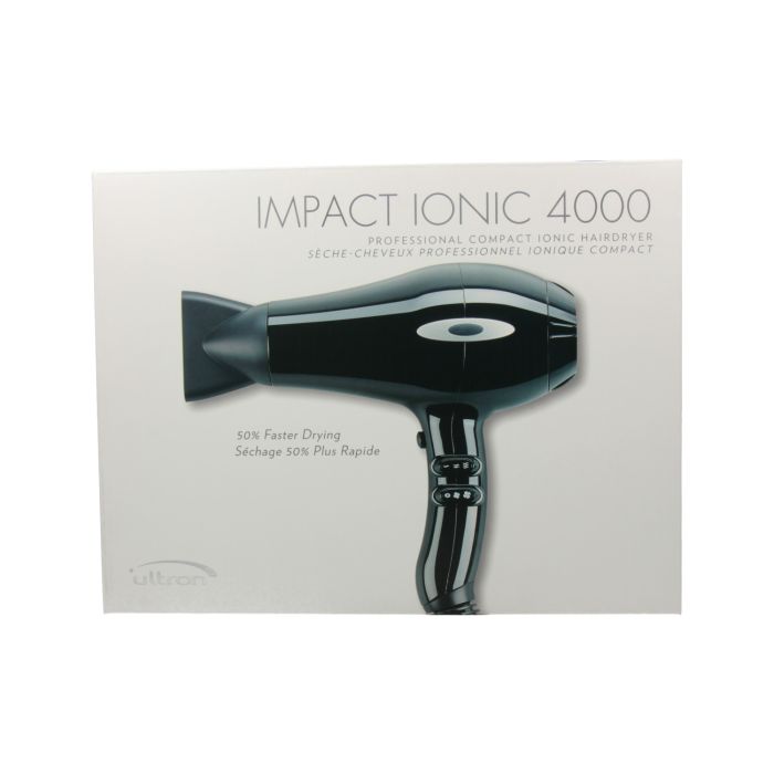 Sinelco Ultron Impact Ionic 4000 Secador de cabello Negro