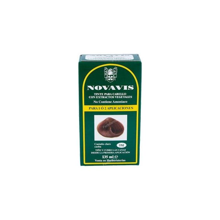 Novavis 5M Tinte Castaño Claro Caoba sin Amoníaco con Extractos Vegetales 135ml