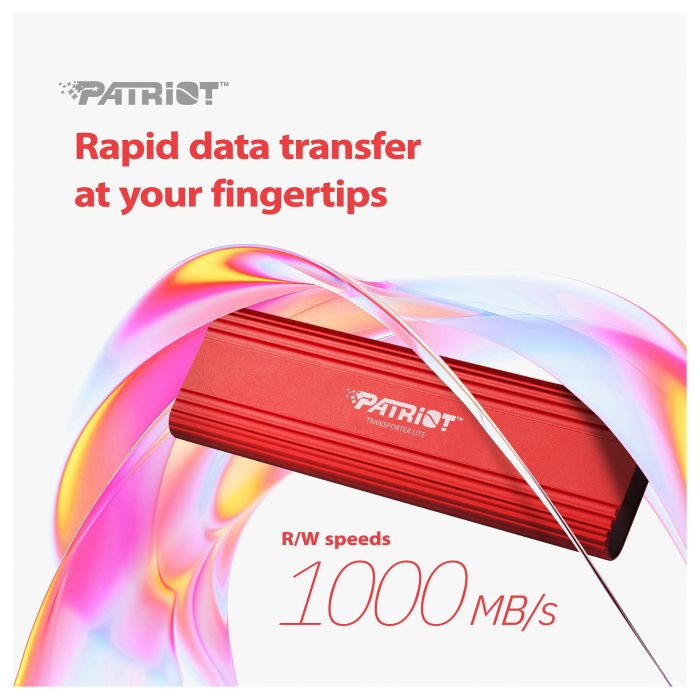 Patriot Transporter Lite SSD 1 TB USB-C 3.2 Gen 2 (10 Gbit/s) Rojo 5