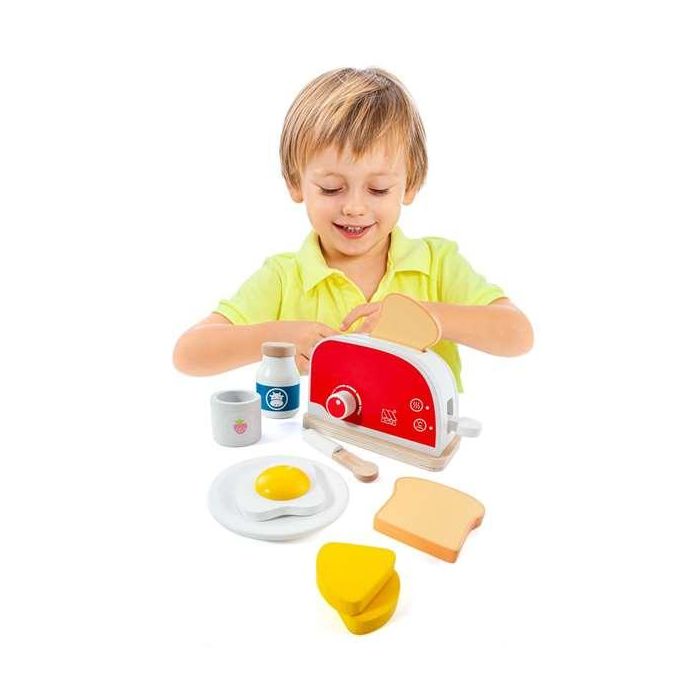 Molto Tostadora de Madera con 9 Accesorios, Juego de Cocina para Niños, 26.50x20x12 cm Molto Tostadora de Madera con 9 Accesorios, Juego de Cocina para Niños, 26.50x20x12 cm