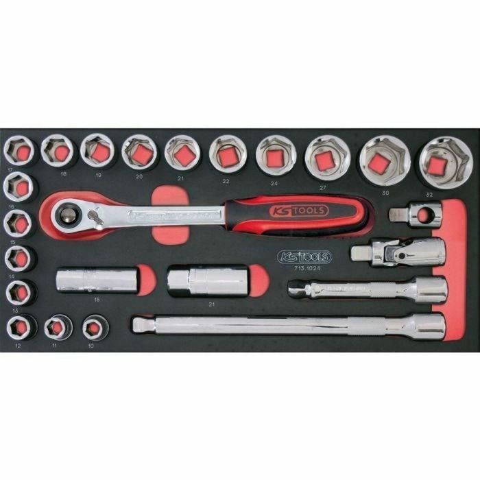 Ks Tools 714.0158 Módulo Herramientas para Carro, 158 Piezas, 3 Cajones 4 Ks Tools 714.0158 Módulo Herramientas para Carro, 158 Piezas, 3 Cajones 4