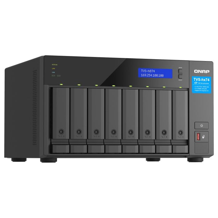 Almacenamiento en Red NAS Qnap TVS-H874T-I7-32G Negro
