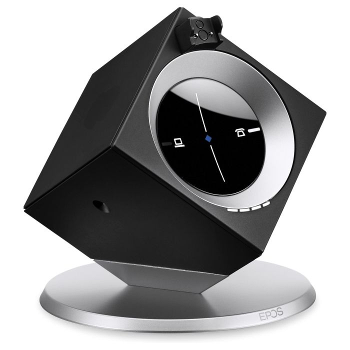 EPOS Impact DW Office ML Auriculares Inalámbricos para Oficina/Centro de Llamadas, Monoaural, Negro/Plata, Cancelación de Ruido