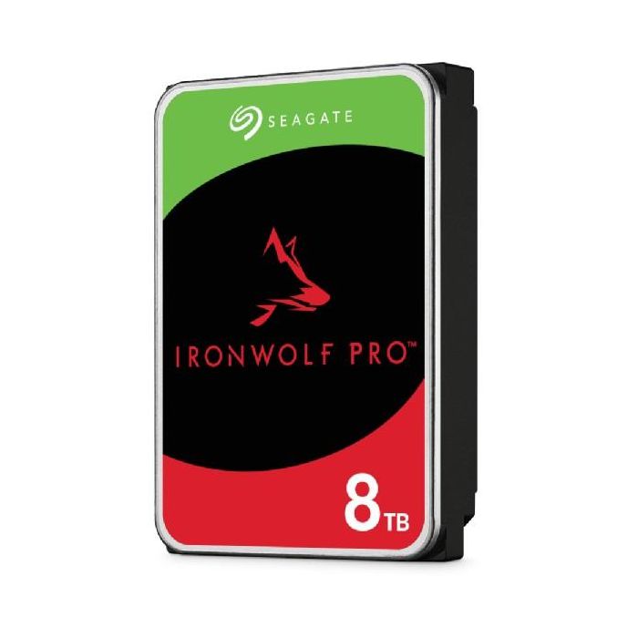 Seagate IronWolf Pro ST8000NT001 Disco Duro Interno NAS 8TB 3.5" SATA 6Gb/s 7200 RPM 256MB Caché 1