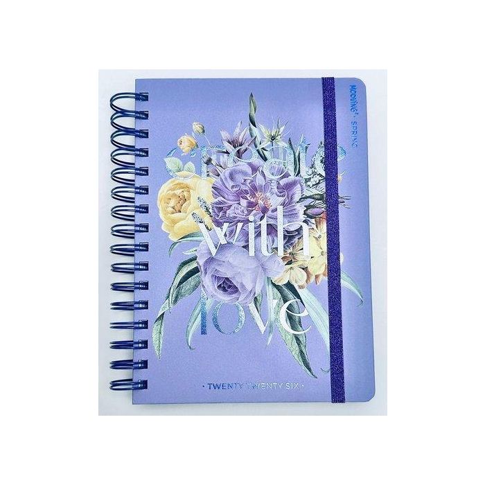 Agenda Anual (2026) Mooving Spring Wire-O Tapa Extra Con Goma 150X210 D/P Surtido (2 Mod.)