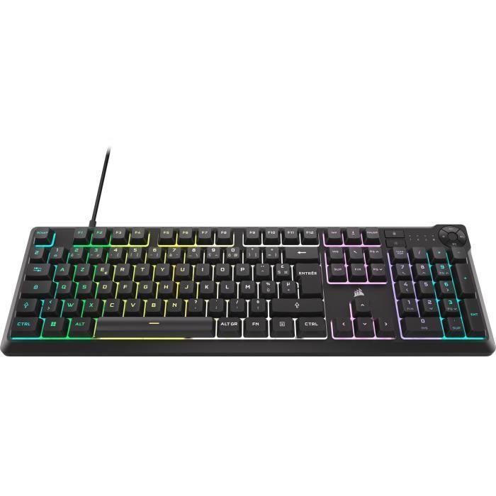 Teclado gaming de membrana con cable - CORSAIR - K55 CORE RGB - Retroiluminación RGB de 10 zonas - Gris - Silencioso y responsivo 2 Teclado gaming de membrana con cable - CORSAIR - K55 CORE RGB - Retroiluminación RGB de 10 zonas - Gris - Silencioso y responsivo 2