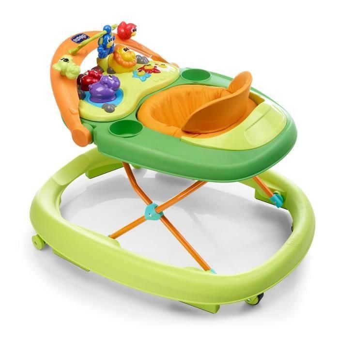 Chicco Walky Talky Andador Bebé Ajustable 3 Alturas con Centro de Actividades 3D Jungla, Seguridad Anti-Vuelco, Plegable Green Wave 1 Chicco Walky Talky Andador Bebé Ajustable 3 Alturas con Centro de Actividades 3D Jungla, Seguridad Anti-Vuelco, Plegable Green Wave 1