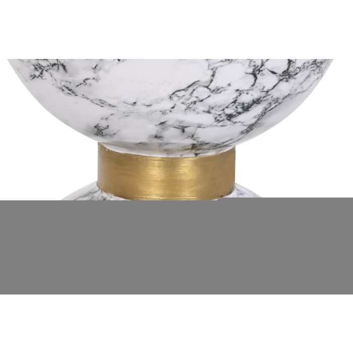 DKD Home Decor Mesita Auxiliar Moderno Blanco Hierro 33 x 33 x 35 cm 2