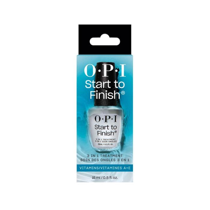 OPI START TO FINISH 3 en 1 Tratamiento base, top coat y fortalecedor 15 ml OPI START TO FINISH 3 en 1 Tratamiento base, top coat y fortalecedor 15 ml
