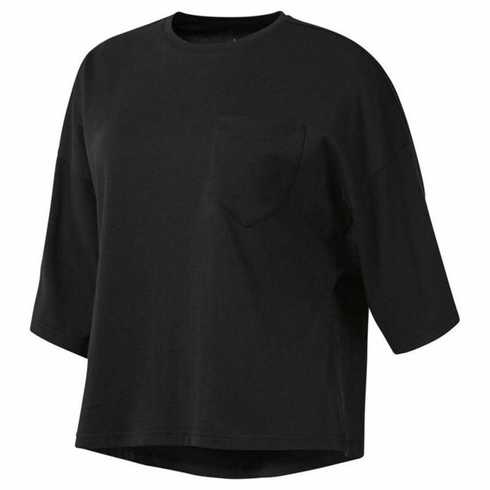 Camiseta de Manga Larga Mujer Reebok Negro XS 0 Camiseta de Manga Larga Mujer Reebok Negro XS 0