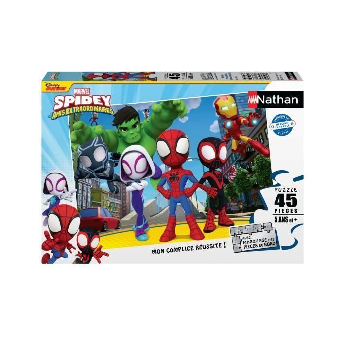 Puzzle de 45 piezas Spidey y sus amigos - Dibujos animados y comics - NATHAN - A partir de 5 años