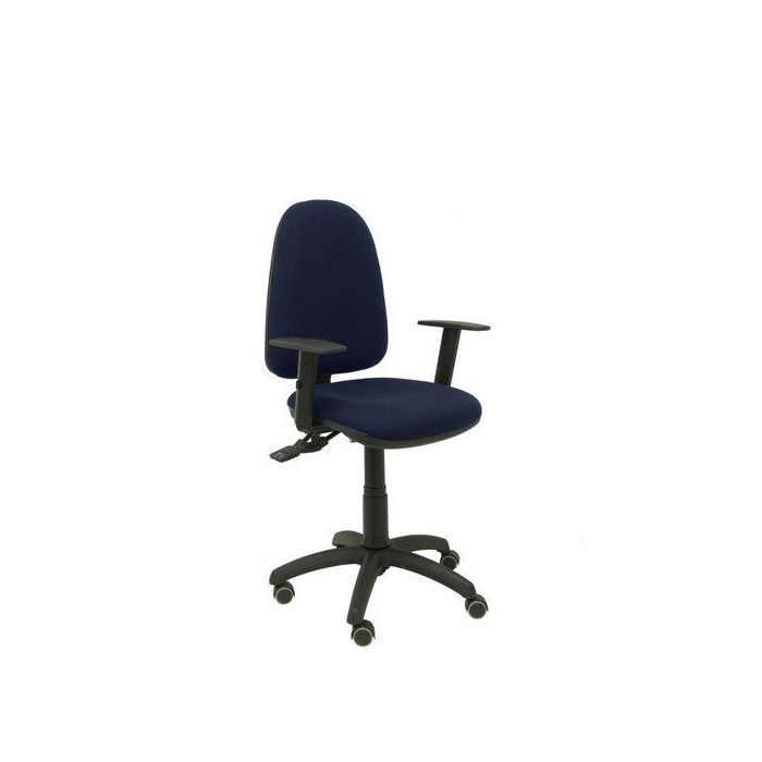Silla Piqueras Y Crespo Ayna S Con Brazos Regulables Ruedas De Parquet Mecanismo Contacto Permanente Con Regulacion De Profundidad Asiento Y Respaldo Tapizado Bali Azul