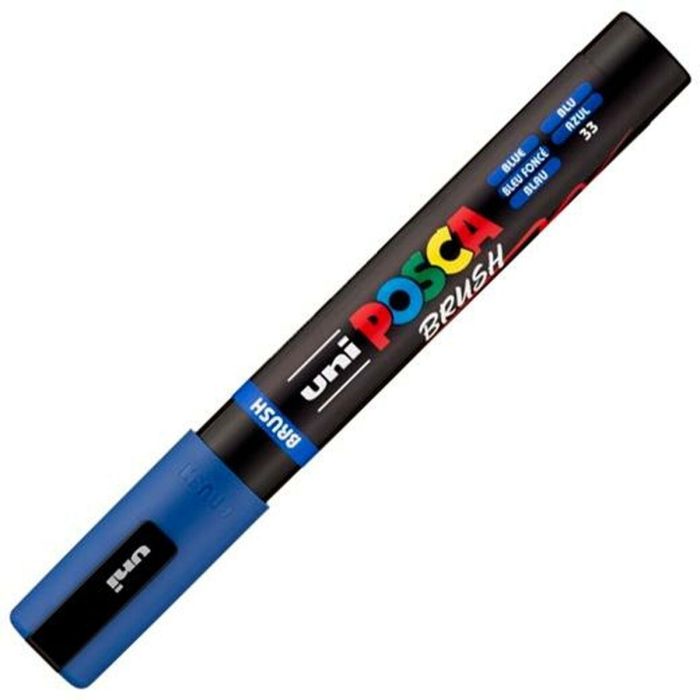 Marcador BRUSH POSCA PC-5BR Azul (6 Unidades) 1