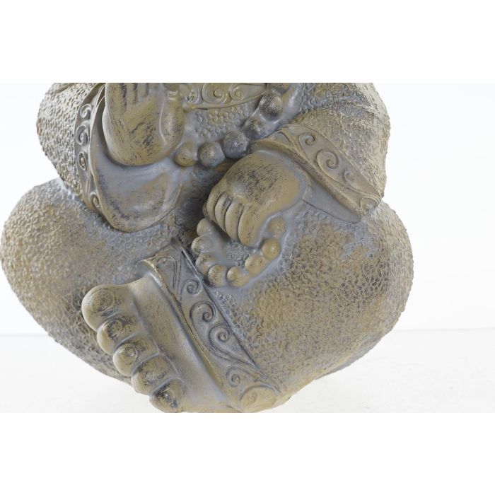 DKD Home Decor Figura de Monje Oriental de Resina Gris Claro, 13cm Largo, 20cm Alto, 15cm Ancho (Pack 2 Unidades) 2 DKD Home Decor Figura de Monje Oriental de Resina Gris Claro, 13cm Largo, 20cm Alto, 15cm Ancho (Pack 2 Unidades) 2
