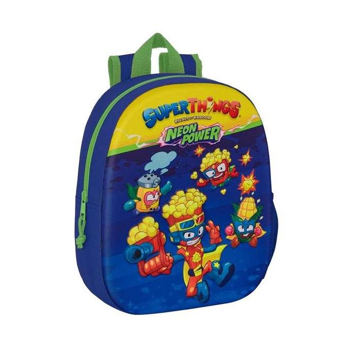 Mochila Escolar SuperThings 3D 27 x 33 x 10 cm Azul Multicolor 2 Mochila Escolar SuperThings 3D 27 x 33 x 10 cm Azul Multicolor 2