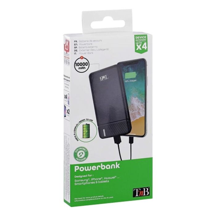 Powerbank T'NB PBU10000 Negro 10000 mAh 2 Powerbank T'NB PBU10000 Negro 10000 mAh 2