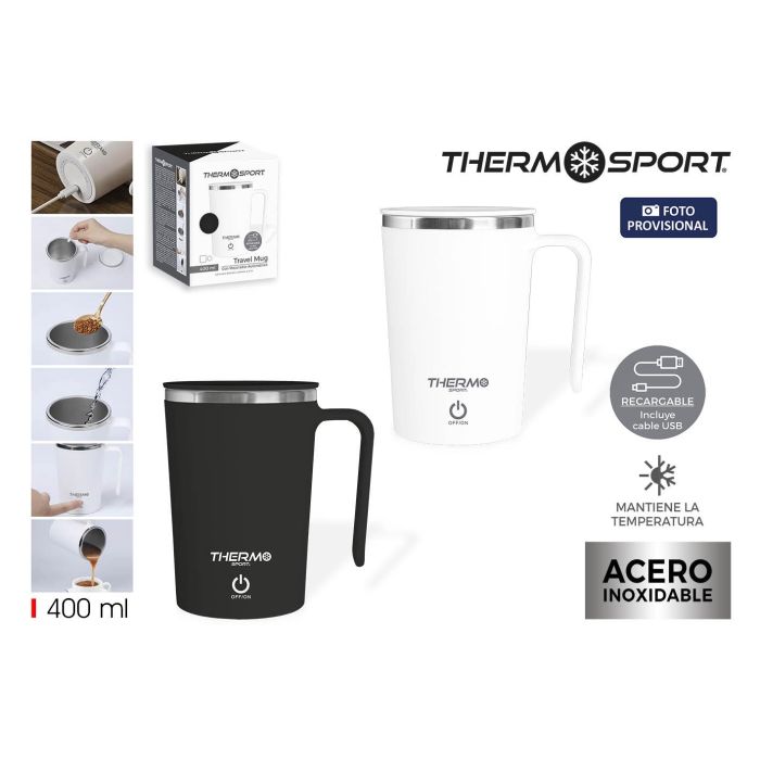Inde Travel Mug con Mezclador 400 ml Thermosport (6 Unidades) Inde Travel Mug con Mezclador 400 ml Thermosport (6 Unidades)