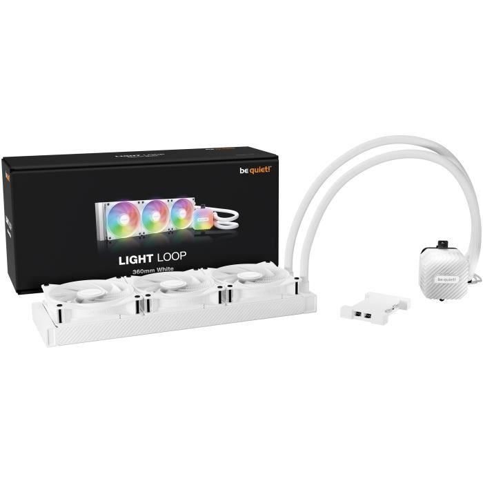 be quiet! LIGHT LOOP 360mm Refrigeración Líquida AIO ARGB Blanca para CPU Intel LGA1851/1700/1200 y AMD AM5/AM4 3 be quiet! LIGHT LOOP 360mm Refrigeración Líquida AIO ARGB Blanca para CPU Intel LGA1851/1700/1200 y AMD AM5/AM4 3