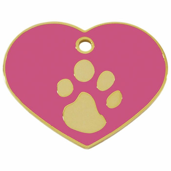 Placa identificativa Imarc Heart Rosa Dorado 1