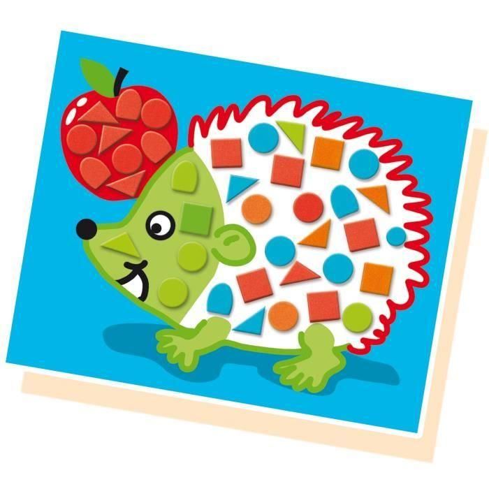 Ses Creative - Kit de Mosaico para Niños: Estoy Aprendiendo Mosaico con Formas de Espuma Autoadhesivas y 4 Diseños 2