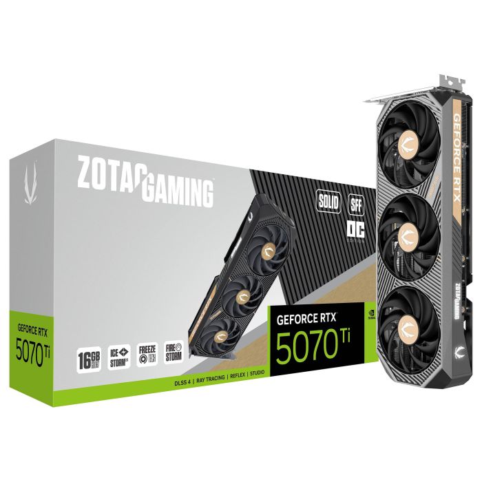 Zotac ZT-B50710J3-10P Tarjeta Gráfica GAMING GeForce RTX 5070 Ti SOLID SFF OC NVIDIA 16 GB GDDR7 Blanca 6