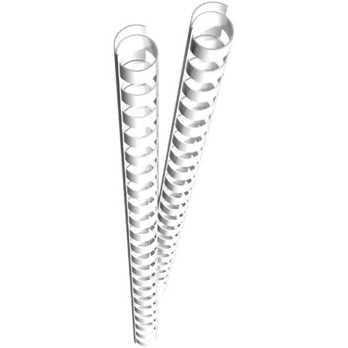 GENIE Canutillos Espirales 10mm Blancos, 25 Unidades