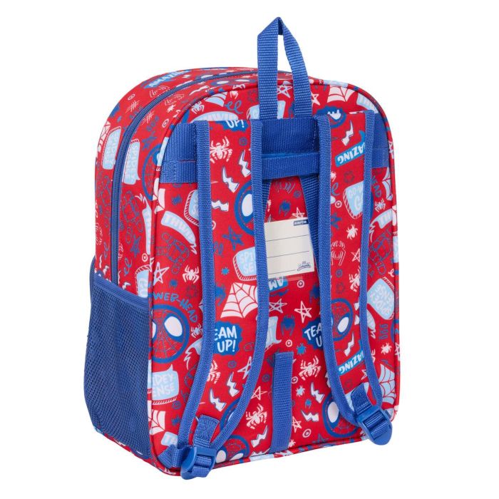 Mochila Escolar Spider-Man Rescue Azul Rojo 26 x 34 x 11 cm 2