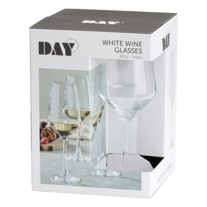 Day Juego De 4 Copas Vino Blanco 400 Ml Aptas Para Lavavajillas 4