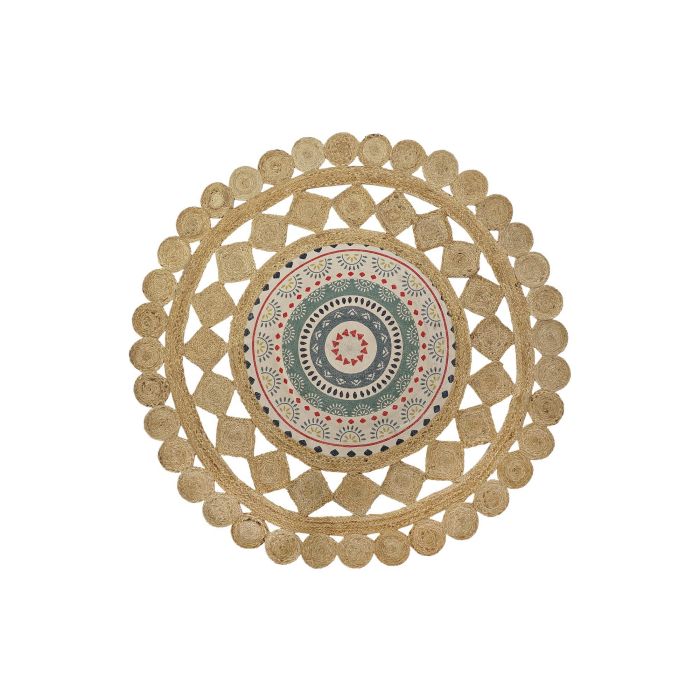 Alfombra Boho DKD Home Decor Marron Multicolor 150 x 0.75 x 150 cm