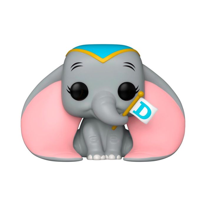 Funko 80207 Figura Pop! Disney: Dumbo con Bandera - Elefante Volador, 7.2 cm, para Coleccionistas +3 años