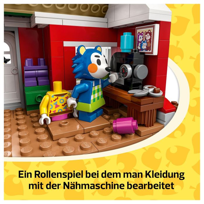 LEGO Animal Crossing Tienda Ropa Hermanas Manitas 77055 Set de Construcción para Niños y Niñas +6 Años con Minifiguras de Pili y Ariel