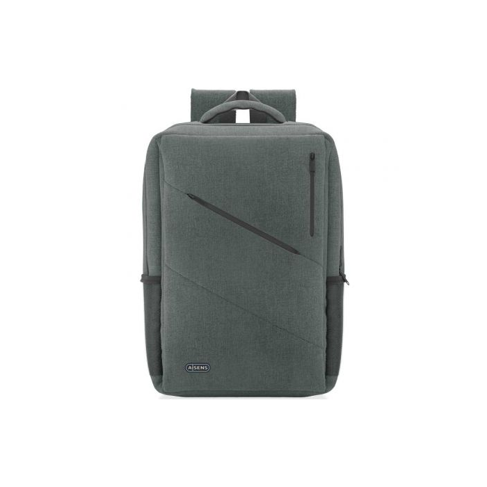 Mochila Aisens Urbana y de Oficina ASBG-BP085-GR para Portátiles hasta 15.6"/ Gris