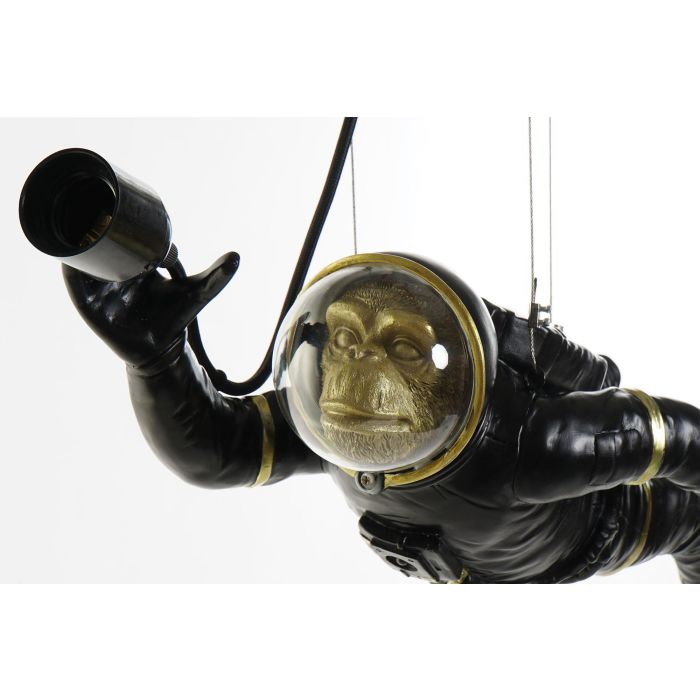DKD Home Decor Lámpara Techo Astronaut Negro Blanco 14.5 x 20 x 46 cm (2 Unidades) 2