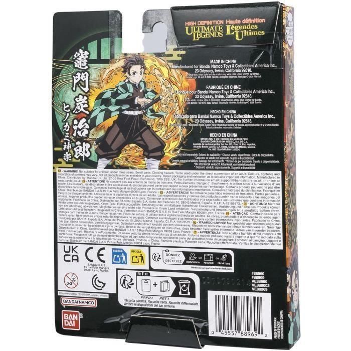 Bandai BAN3701405827090 Figura Articulada Ultimate Legends HD Demon Slayer Tanjiro Kamado 12 cm 2