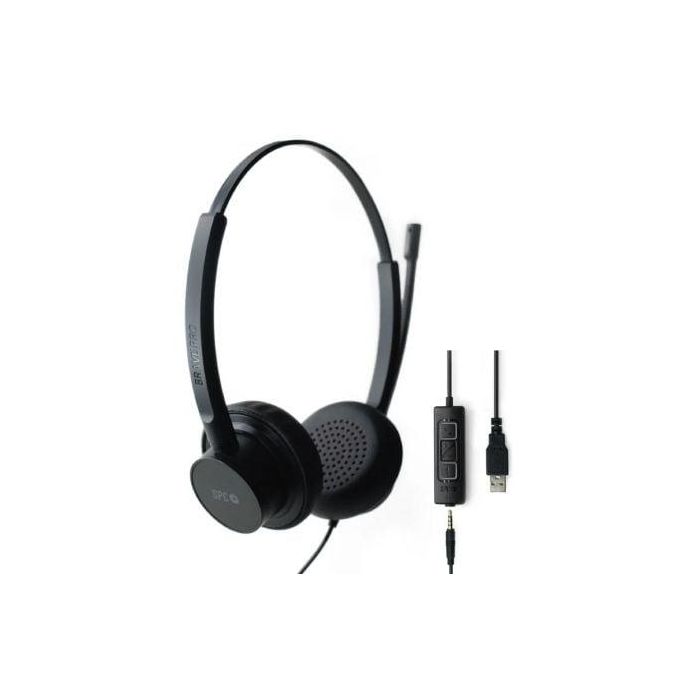 Auriculares con Micrófono SPC 4725A BRAVE PRO Negro Auriculares con Micrófono SPC 4725A BRAVE PRO Negro