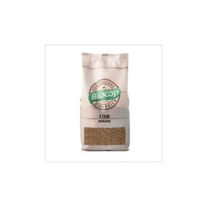 BIOCOP Semillas de Lino Dorado Bio 500g, Fuente de Omega 3, Fibra y Proteínas, Ideal Crudo o Molido