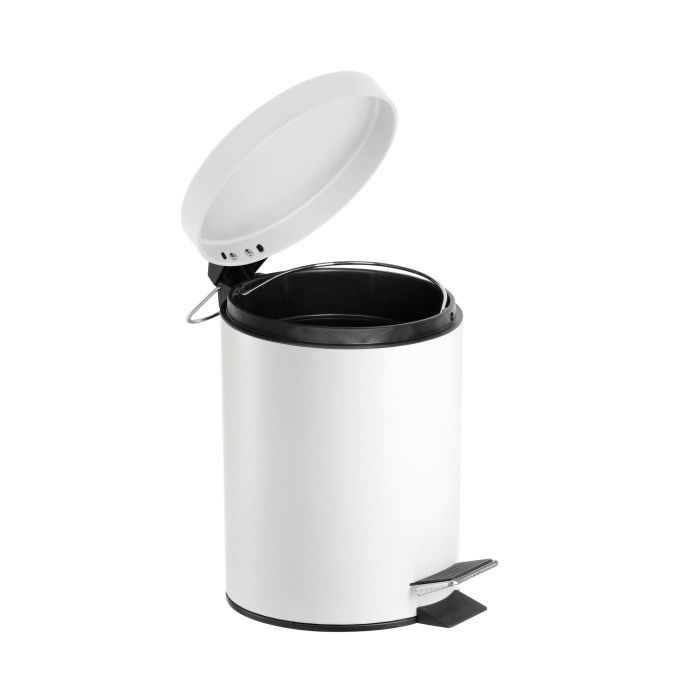 Cubo Basura Metal C/Pedal 5Lt White Confortime (6 Unidades) 5 Cubo Basura Metal C/Pedal 5Lt White Confortime (6 Unidades) 5
