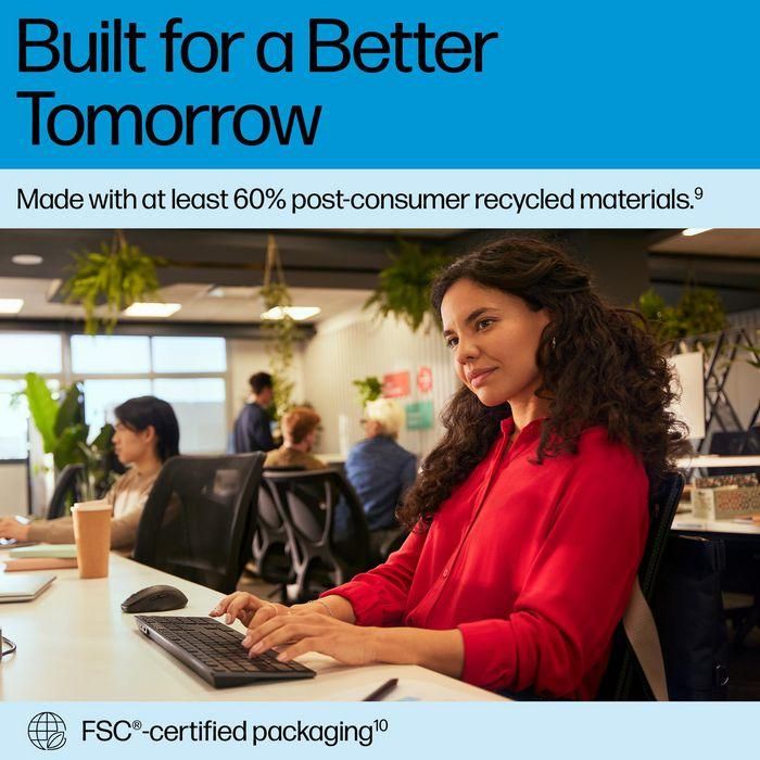 HP 725 Combo Teclado y Ratón Inalámbrico Recargable Multi-Dispositivo, Carga Ultra-Rápida y Conexión Fluida 11