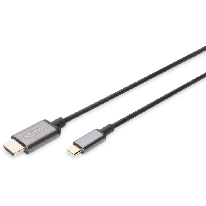 Digitus USB-C > HDMI (ST-ST) 1.8m Adapterkabel 4K UHD 30Hz Black 0 Digitus USB-C > HDMI (ST-ST) 1.8m Adapterkabel 4K UHD 30Hz Black 0