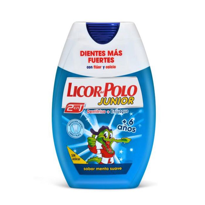 Licor Del Polo Junior dentifrico 2in1 sin azucar sabor menta