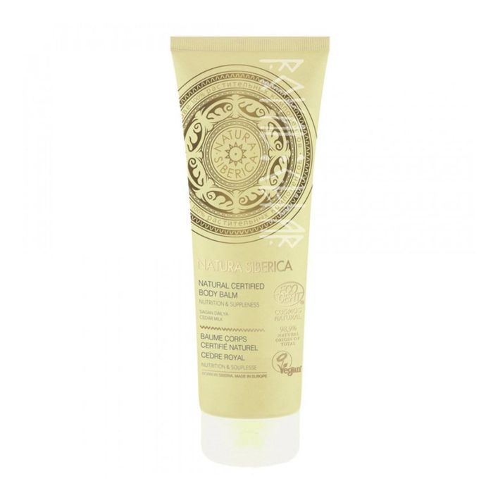 NATURA SIBERICA Bálsamo Corporal Cedro Real 200ml – Nutre e Hidrata con Extracto Orgánico de Rododendro de Adams y Leche de Cedro