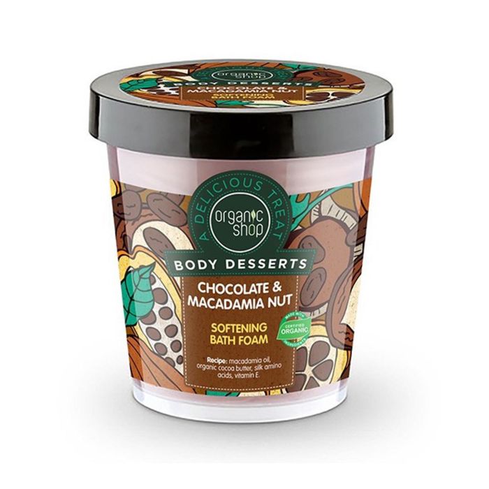 Organic Shop Body deserts espuma de baño chocolate macadamia 450 ml