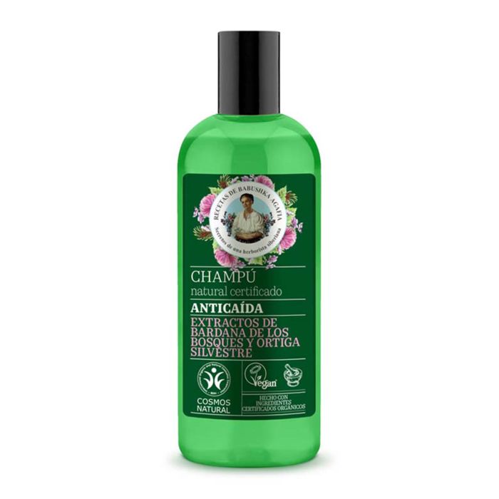 AGAFIA Champú Anticaída Fortificante Vegan con Bardana y Ortiga 260ml